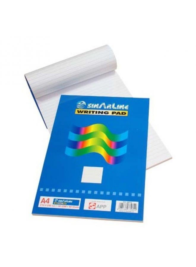 SINARLINE - Adhesive-Bound Writing Pads - 80 Sheets - A4 Size 10pcs